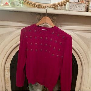Pendleton pink sweater size small